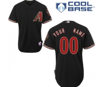 Men's Arizona Diamondbacks Customized Black Jersey