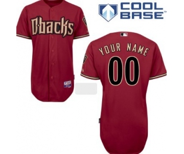 Men's Arizona Diamondbacks Customized Red Jersey