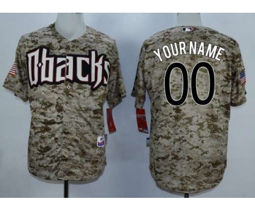 Youth Arizona Diamondbacks Customized Camo MLB Cool Base Jersey