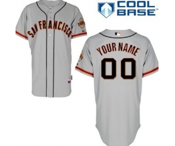 Kids' San Francisco Giants Customized Gray Jersey