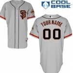 Kids' San Francisco Giants Customized Gray SF Jersey