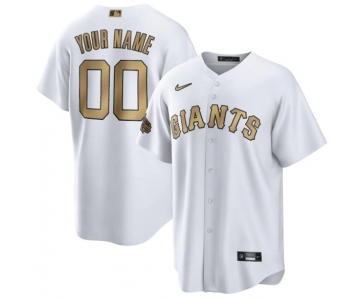 Men's San Francisco Giants Active Player Custom White 2022 All-Star Cool Base Stitched Baseball Jersey
