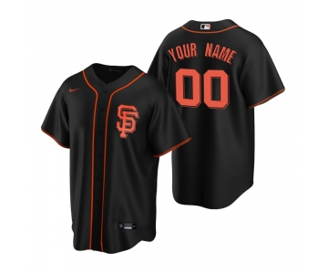 Men's San Francisco Giants Custom Nike Black Stitched MLB Cool Base Jersey