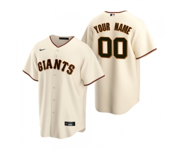 Men's San Francisco Giants Custom Nike Cream Stitched MLB Cool Base Home Jersey