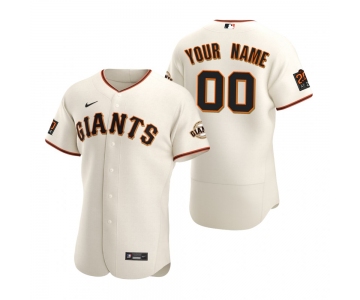 Men's San Francisco Giants Custom Nike White 2020 Stitched MLB Flex Base Jersey
