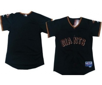 Men's San Francisco Giants Customized Black Jersey