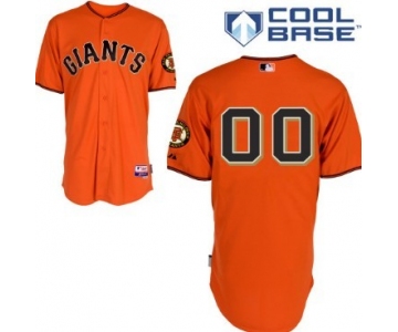 Men's San Francisco Giants Customized Orange Jersey