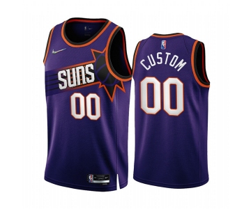 Men's Phoenix Suns Active Player Custom 2022-23 Purple 75th Anniversary Icon Edition Stitched Jersey