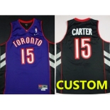 Custom Toronto Raptors Hardwood Classic Black With Purple Swingman Jersey