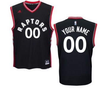 Men's Toronto Raptors adidas New Black Custom Alternate Revolution 30 Swingman Jersey