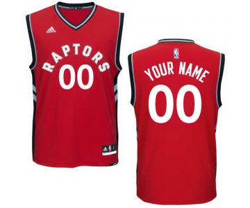 Men's Toronto Raptors adidas New Red Custom Road Revolution 30 Swingman Jersey