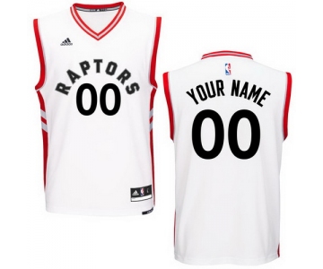 Men's Toronto Raptors adidas New White Custom Home Revolution 30 Swingman Jersey