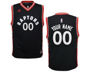 Youth Toronto Raptors adidas New Black Custom Alternate Jersey