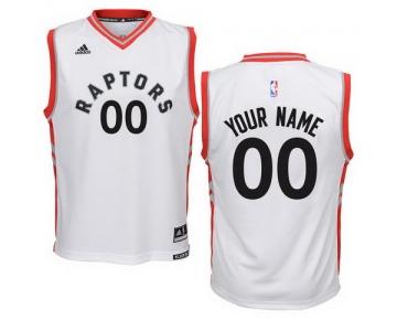 Youth Toronto Raptors adidas New White Custom Home Jersey