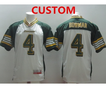 CFL Edmonton Eskimos Custom White Jersey