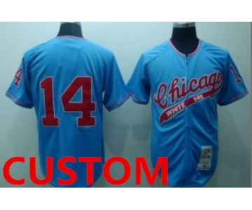 Custom Chicago White Sox 1972 Blue Throwback Jersey