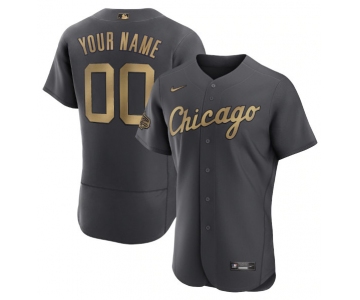 Men's Chicago White Sox Active Player Custom Charcoal 2022 All-Star Flex Base Stitched MLB Jersey