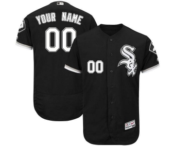 Mens Chicago White Sox Black Customized Flexbase Majestic MLB Collection Jersey