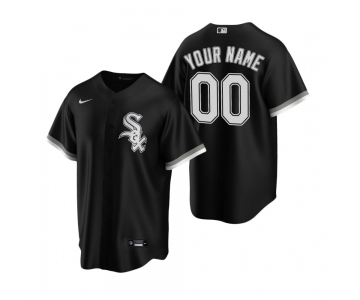 Men's Chicago White Sox Custom Nike Black Stitched MLB Cool Base Jersey