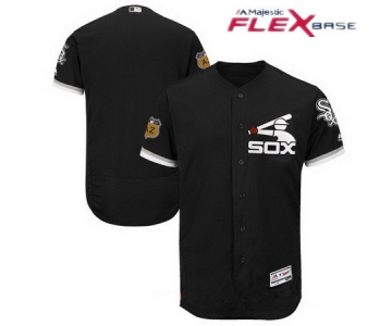 Men's Chicago White Sox Majestic Black 2017 Spring Training Authentic Flex Base Stitched MLB Custom Jersey