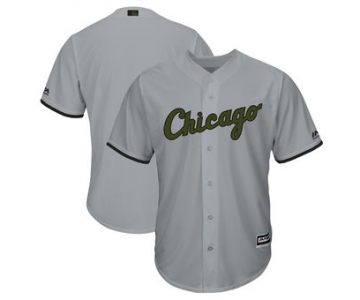 Men's Chicago White Sox Majestic Gray 2018 Memorial Day Cool Base Team Custom Jersey