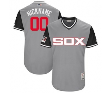 Men's Chicago White Sox Majestic Gray 2018 Players' Weekend Authentic Flex Base Custom Jersey