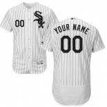 Mens Chicago White Sox White With Black Customized Flexbase Majestic MLB Collection Jersey