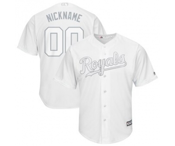 Kansas City Royals Majestic 2019 Players' Weekend Cool Base Roster Custom White Jersey