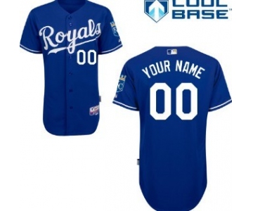 Kids' Kansas City Royals Customized Navy Blue Jersey