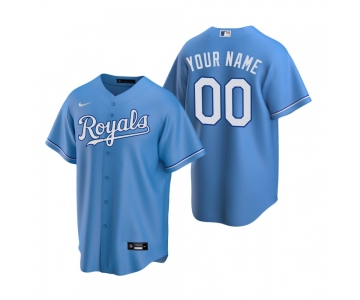Men's Kansas City Royals Custom Nike Light Blue Stitched MLB Cool Base Jersey