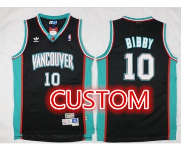 Custom Memphis Grizzlies Black Hardwood Classics Soul Swingman Throwback Jersey