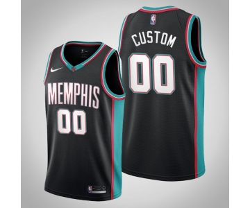 Grizzlies Custom #00 Black 20th Season Throwbacks Jersey