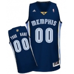 Kids Memphis Grizzlies Customized Navy Blue Jersey