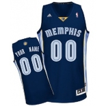 Kids Memphis Grizzlies Customized Navy Blue Jersey