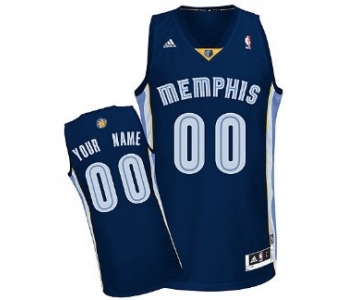 Kids Memphis Grizzlies Customized Navy Blue Jersey