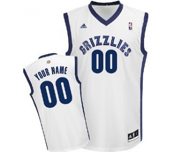 Kids Memphis Grizzlies Customized White Jersey