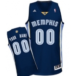 Mens Memphis Grizzlies Customized Navy Blue Jersey