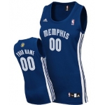 Womens Memphis Grizzlies Customized Navy Blue Jersey