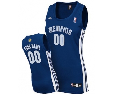 Womens Memphis Grizzlies Customized Navy Blue Jersey
