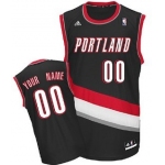 Kids Portland Trailblazers Customized Black Jersey