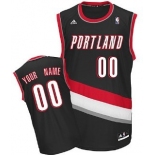Kids Portland Trailblazers Customized Black Jersey