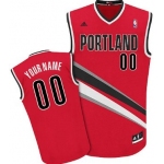 Mens Portland Trailblazers Customized Red Jersey