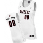 Womens Portland Trailblazers Customized White Jersey