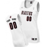 Womens Portland Trailblazers Customized White Jersey