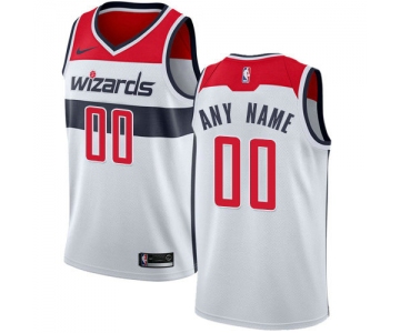 Men's Nike Washington Wizards Customized Swingman White Home NBA  Association Edition Jersey