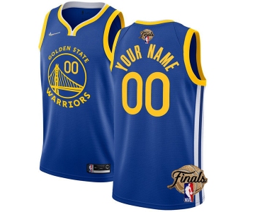 Men's Golden State Warriors Active Player Custom 2022 Royal NBA Finals Stitched Jersey