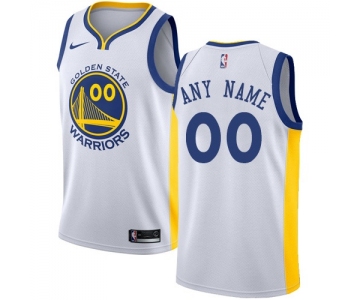 Women's Golden State Warriors Authentic White Association Edition Nike NBA Home Customized Jersey