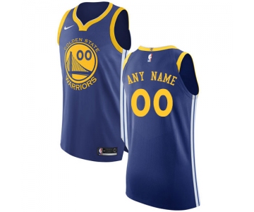 Youth Golden State Warriors Authentic Royal Blue Icon Edition Nike NBA Road Customized  Jersey