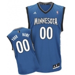 Mens Minnesota Timberwolves Customized Blue Jersey