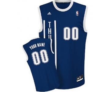 Kids Oklahoma City Thunder Customized Navy Blue Jersey